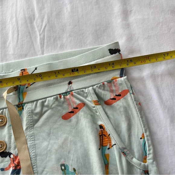Lates by Kate ski skier print drawstring Pajama joggers Pants 9537 - Picture 8 of 10